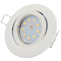 SMD LED Einbaustrahler Timo / 230Volt / 3Watt / 250Lumen / 120&deg; Abstrahlwinkel