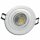 Einbaustrahler Leonie / LED Leuchtmittel 230V / 3Watt / 250Lumen / Aluminium / Silber