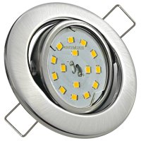 SMD LED Einbaustrahler Tomas / 230V / 3Watt / Schwenkbar / Rostfrei