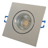 7W LED Bad Einbaustrahler Marin 230 Volt / 90 x 90 mm / IP44 / Quadratisch / 550 Lumen