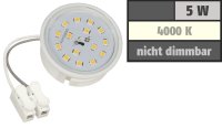 Flacher SMD LED Einbaustrahler Timo / 220Volt / 5Watt LED Lampenmodul / ET=32mm