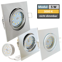 Flacher SMD LED Einbaustrahler Dario / 220Volt / 5Watt...