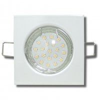 SMD LED Einbaustrahler Tom / 230V / 5W /  3 - Stufen Dimmbar per Lichtschalter / Eckig