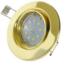 12Volt LED Einbaustrahler Tomas | 3Watt | Gu5.3 Sockel | MR16 Fassung | Mit LED Transformator