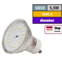 SMD LED Einbauspot Timo / 3 - Stufen Dimmbar per Lichtschalter / 230Volt / 5W / 470Lumen