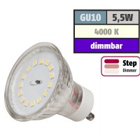 SMD LED Einbauspot Timo / 3 - Stufen Dimmbar per Lichtschalter / 230Volt / 5W / 470Lumen