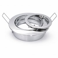 Decken Einbaufassung Timo 12V und 230V, OHNE Leuchtmittel, Schwenkbar