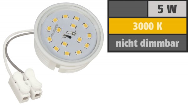 Flache SMD LED Einbauleuchte Marina / 230Volt / 5Watt / IP44 / Rund, 16,90 €