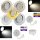 Flacher SMD LED Einbaustrahler Timo / 220Volt / 5Watt / 100% DIMMBAR  / ET=32mm
