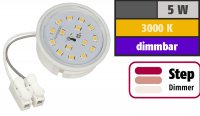 Flacher SMD LED Einbaustrahler Timo | 220Volt | 5Watt | STEP DIMMBAR | ET=32mm