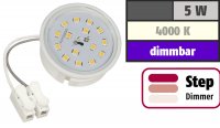 Flacher SMD LED Einbaustrahler Timo | 220Volt | 5Watt | STEP DIMMBAR | ET=32mm