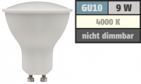 9 Watt LED Einbaustrahler Timo | 900 Lumen | Gu10 | 120&deg; Abstrahlwinkel