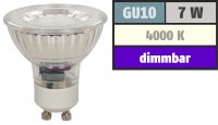LED Einbaustrahler Tom / 230Volt / 7Watt / Dimmbar / Starr / Silber oder Weiss