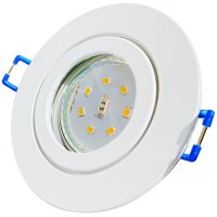 12Volt SMD LED Bad Einbaustrahler Marina | IP44 | 5 Watt | LED Trafo dabei