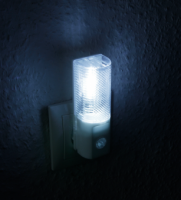 LED - Nachtlicht mit Dämmerungssensor, LED Kaltweiss, 230Volt