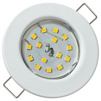 LED Einbaustrahler Tom | Flach | 230V | 5W | ET-28mm | Weiss | STEP DIMMBAR