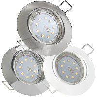 12Volt LED Einbaustrahler Jan | 5Watt | Gu5.3 Sockel | MR16 Fassung | Mit LED Transformator
