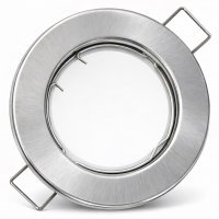 LED Einbaustrahler Tom | Flach | 230V | 5W | ET-28mm | Edelstahl gebürstet