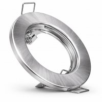 LED Einbaustrahler Tom | Flach | 230V | 5W | ET-28mm | Edelstahl gebürstet