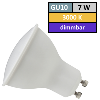 SMD LED Leuchtmittel 230Volt - 7Watt - WARMWEISS 3000Kelvin - DIMMBAR - Sockel Gu10