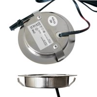 Sets Flache LED Möbel Einbauleuchte Lina 12Volt -  3Watt - 200Lumen - mit Transformator