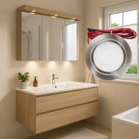 Sets Flache LED Möbel Einbauspots Mila 12V - 2,4W - 160Lumen - mit Trafo