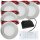 Sets Flache LED Möbel Einbauspots Mila 12V - 2,4W - 160Lumen - mit Trafo