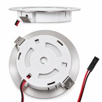Sets - Flache LED Möbel Einbaustrahler Mira - 12V - 2,4W - Loch 58 - 60mm - LED Trafo