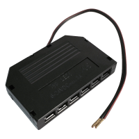 6 Stück Flache LED Möbel-Einbaustrahler Mila  12V - 2,4W - LED Trafo