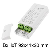 Elektronischer LED Transformator 12W mit Miniverteiler 230V Zuleitung