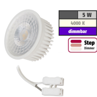 Flacher MCOB LED Einbaustrahler Tomas | 230V | 5W | STEP DIMMBAR | ET=30mm