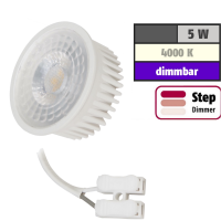 Flacher MCOB LED Einbaustrahler Jan | 230V | 5Watt | STEP DIMMBAR | ET=32mm