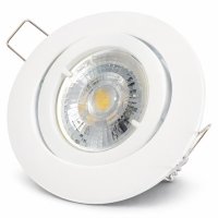 Flacher COB LED Modul Einbaustrahler Timo - 230Volt - 5Watt - ET=32mm