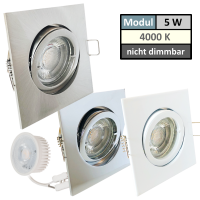 Flacher COB LED Modul Einbaustrahler Dario - 230Volt -...