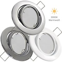 LED Einbaustrahler TOMAS • GU10 6W • 230V...