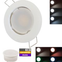LED Modul Einbaustrahler Tom | 230V | 5W | Smart Wifi | RGB + Warm | Weiss