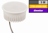 LED Modul Einbaustrahler Tom | 230V | 5W | Smart Wifi | RGB + Warm | Weiss