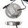 3er Set / Flache LED Einbauspots Lina / 12Volt / 3W/  LED Trafo / 230V Netzkabel mit Schnurschalter