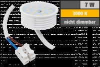 LED Einbaustrahler Tom | Flach | 230V | 7W | ET-30mm | Weiss | Starr