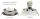 LED Einbaustrahler Tom | Flach | 230V | 7W | ET-30mm | Weiss | Starr