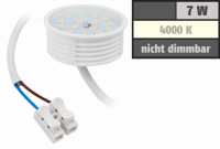 LED Einbaustrahler Tom | Flach | 230V | 7W | ET-30mm | Silber geb&uuml;rstet