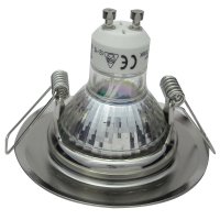 LED Einbaustrahler Tom / 230V / 7Watt / 550Lumen / Silber