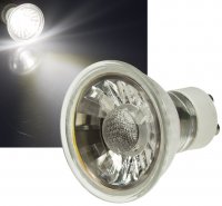 MCOB LED Einbaustrahler Tom / 230V / 7Watt / Eckig / Silber / Weiss