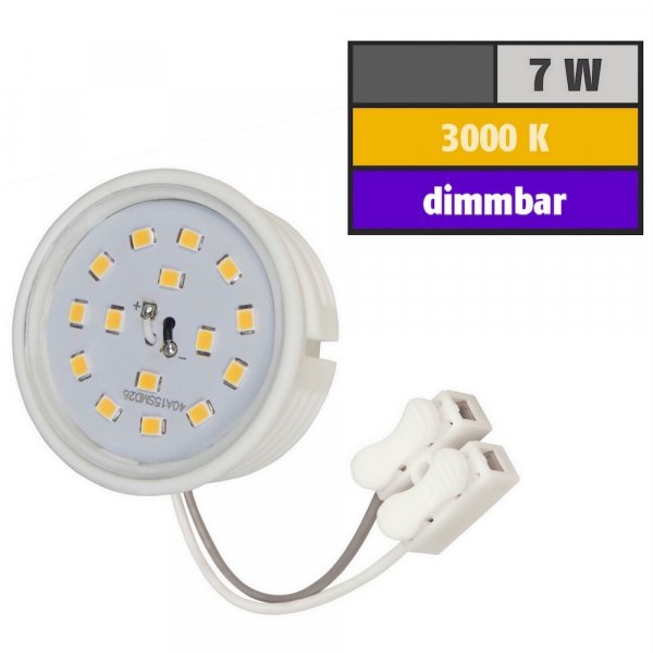 LED-Modul, 7Watt, 650 Lumen, 230Volt, 100% dimmbar, Warmweiß, 3000Kelvin