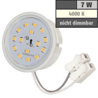 Flacher SMD LED Einbaustrahler Timo / 220Volt / 7Watt LED Lampenmodul / ET=32mm