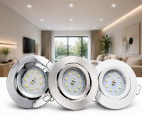 Flacher SMD LED Einbaustrahler Timo | 220Volt | 7Watt | STEP DIMMBAR | ET=32mm