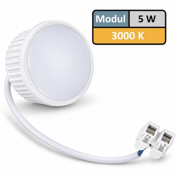 SMD LED-Modul, 5Watt, 440 Lumen, 230Volt, 50 x 25mm, Warmweiß, 3000Kelvin