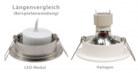 SMD LED-Modul, 5Watt, 440 Lumen, 230Volt, 50 x 25mm, Warmweiß, 3000Kelvin