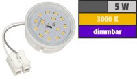 LED Einbaustrahler Tom | Flach | 230V | 7W | ET-28mm | Edelstahl gebürstet | DIMMBAR