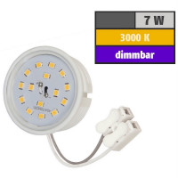 LED Einbaustrahler Tom | Flach | 230V | 7W | ET-28mm | Edelstahl geb&uuml;rstet | DIMMBAR